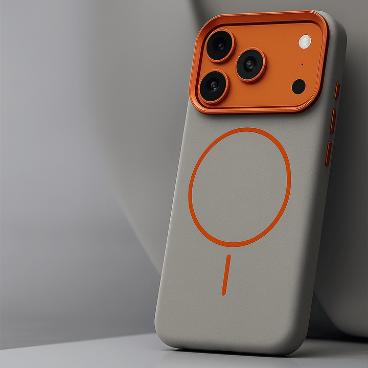 Montara leren iPhone-hoesje — Olifantenpatroon &amp; MagSafe 0