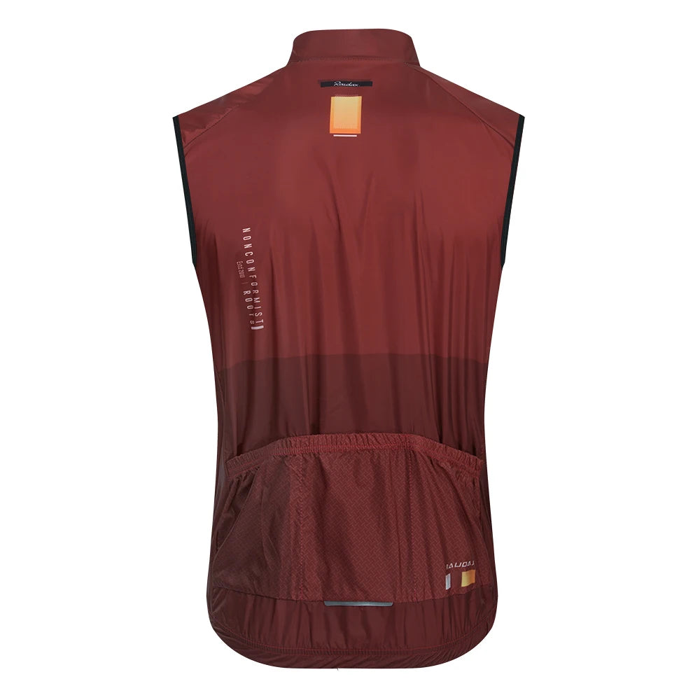 Mouwloos Fietsvest voor Heren, Winddicht en Ademend Mesh, Zwart 2