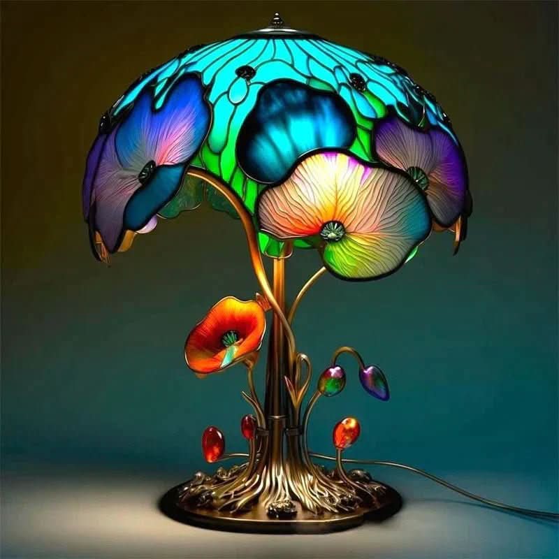 Mozaïeklamp voor Sfeervolle Verlichting, Kleurrijk Glasdesign, Ideaal voor Woonkamer en Slaapkamer 3