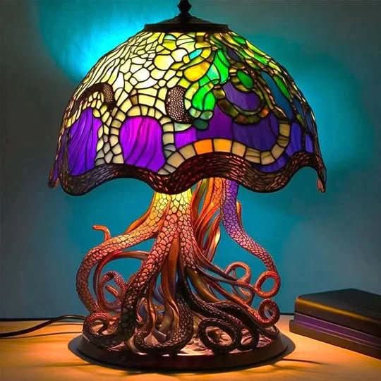 Mozaïeklamp voor Sfeervolle Verlichting, Kleurrijk Glasdesign, Ideaal voor Woonkamer en Slaapkamer 7