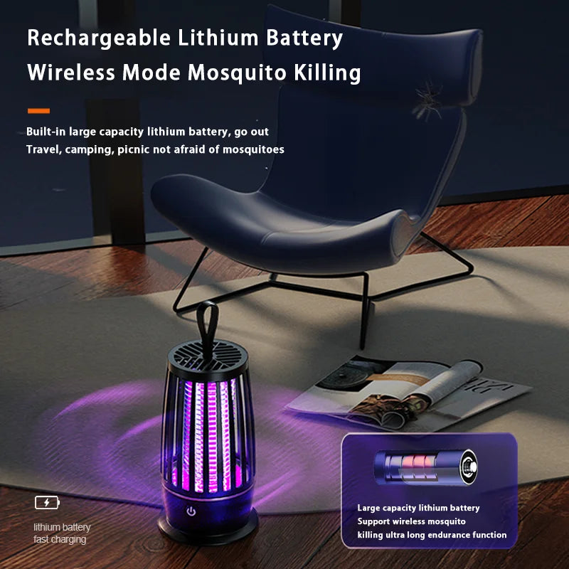 Muggenlamp voor Slaapkamer - USB Oplaadbaar, Stil en Draagbaar Nachtlicht 3