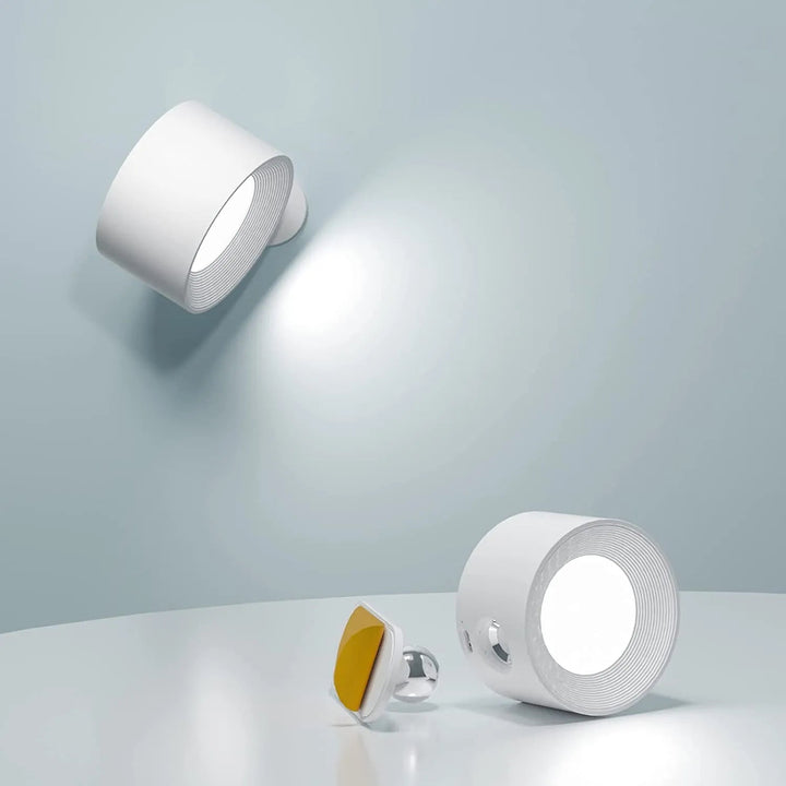 Multifunctionele Draadloze Wandlamp Oplaadbaar &amp; Dimbaar met 360° Rotatie 0
