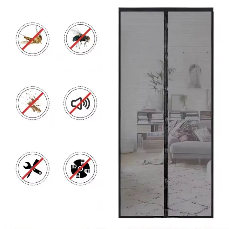 BUGLESSA – Magnetic, soft door curtain 100 cm × 210 cm Vestragear