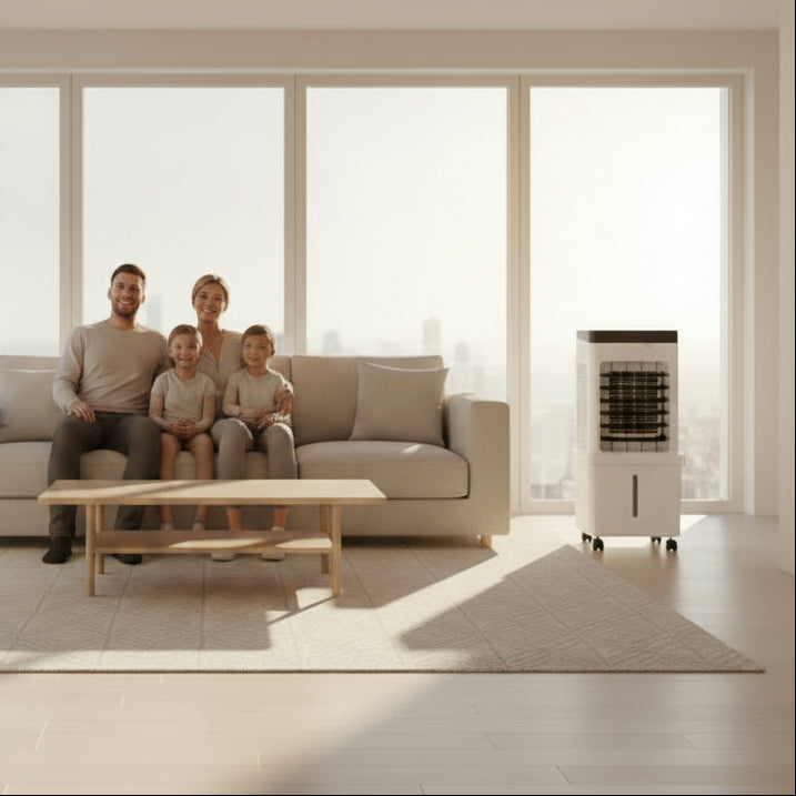 NOVACOOL – 3-in-1 luchtkoeler – ventilator, koeling & bevochtiging in één 2