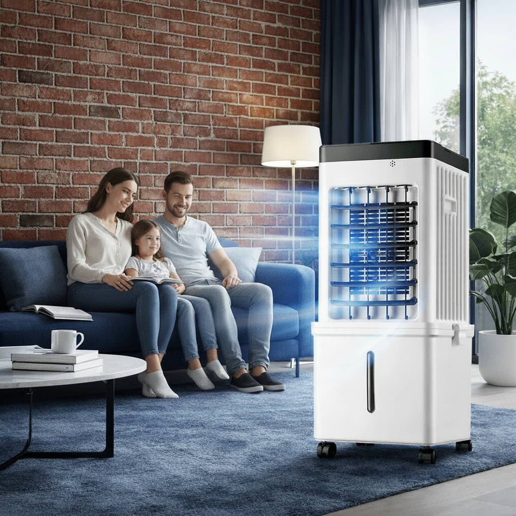 NOVACOOL – 3-in-1 luchtkoeler – ventilator, koeling &amp; bevochtiging in één 3