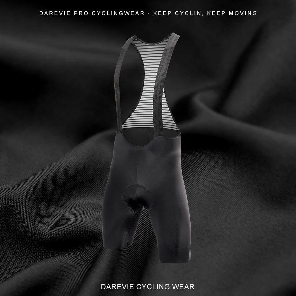 Naadloze Fietsbroek Heren met Bretels voor MTB en Weggebruik, Zwart, Comfortabel met Zeem 6