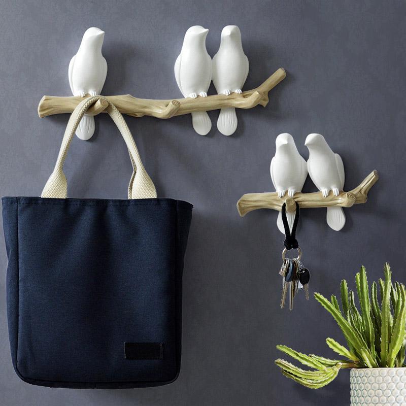 Noodle - Speelse wandhaak met vogelmotief voor creatieve decoratie 2