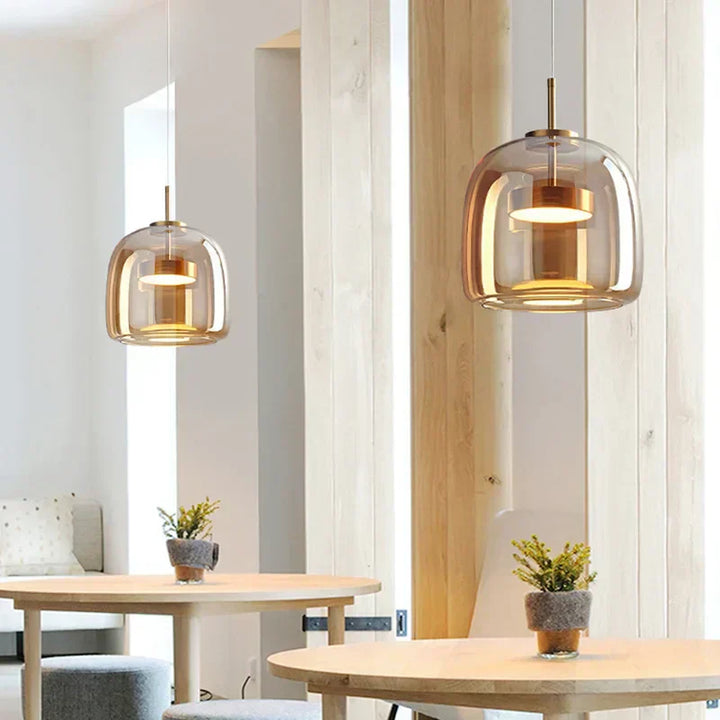 VitraLume hanglamp – Elegante glazen plafondlamp met warm licht &amp; modern minimalistisch design