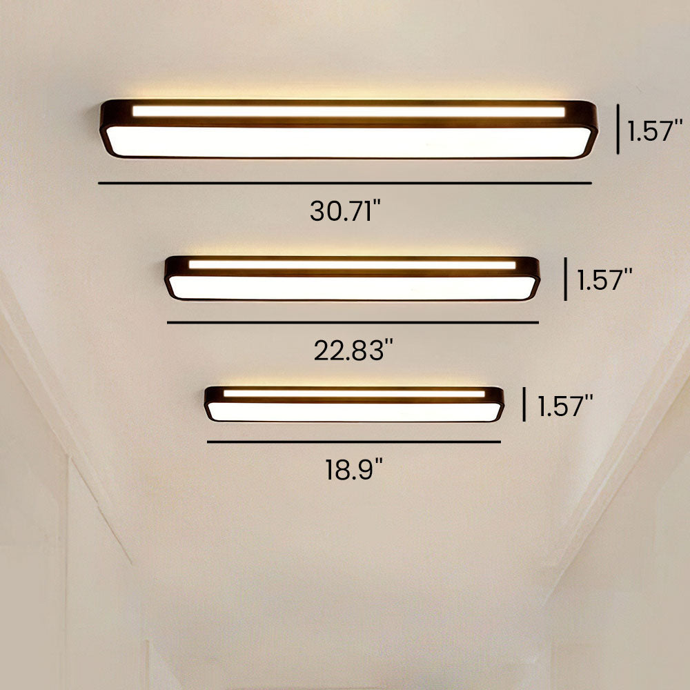 Nordelio Plafondlamp – Design Minimalista Escandinavo com Perfil LED Delgado &amp; Alto Rendimento Luminoso