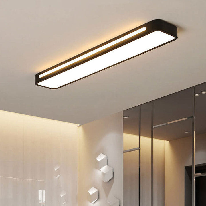Nordelio Plafondlamp – Design Minimalista Escandinavo com Perfil LED Delgado &amp; Alto Rendimento Luminoso