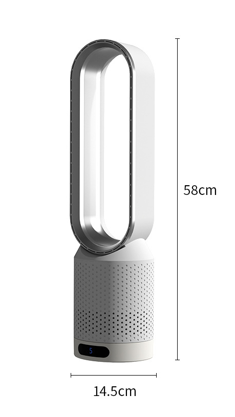 AirPure 3-in-1 Luftkühler mit Luftfilter, Oszillation & LED-Touch – Bladlos, leise & modern Devako.ch