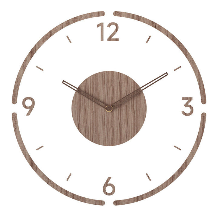 LumoArte Houten Wandklok – Scandinavisch Design &amp; Stil Uurwerk