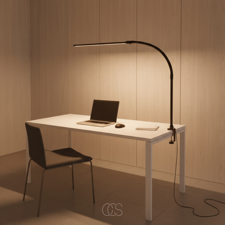 OCS - Dimbare Bureaulamp - 3 Lichtkleuren &amp; Verstelbaar Design 5