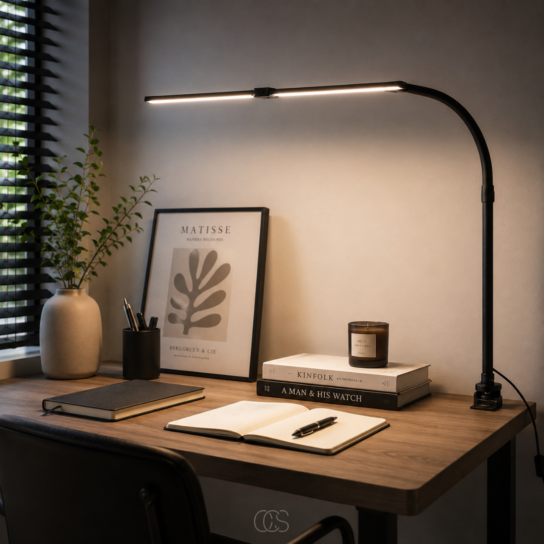 OCS - Dimbare Bureaulamp - 3 Lichtkleuren & Verstelbaar Design 7