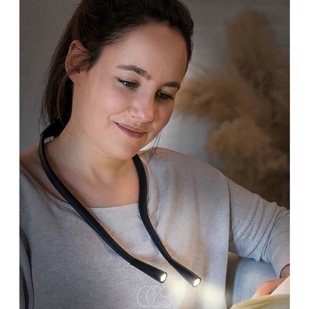OCS - Oplaadbare LED Leeslamp voor om de Nek – Verstelbaar & Dimbaar 4