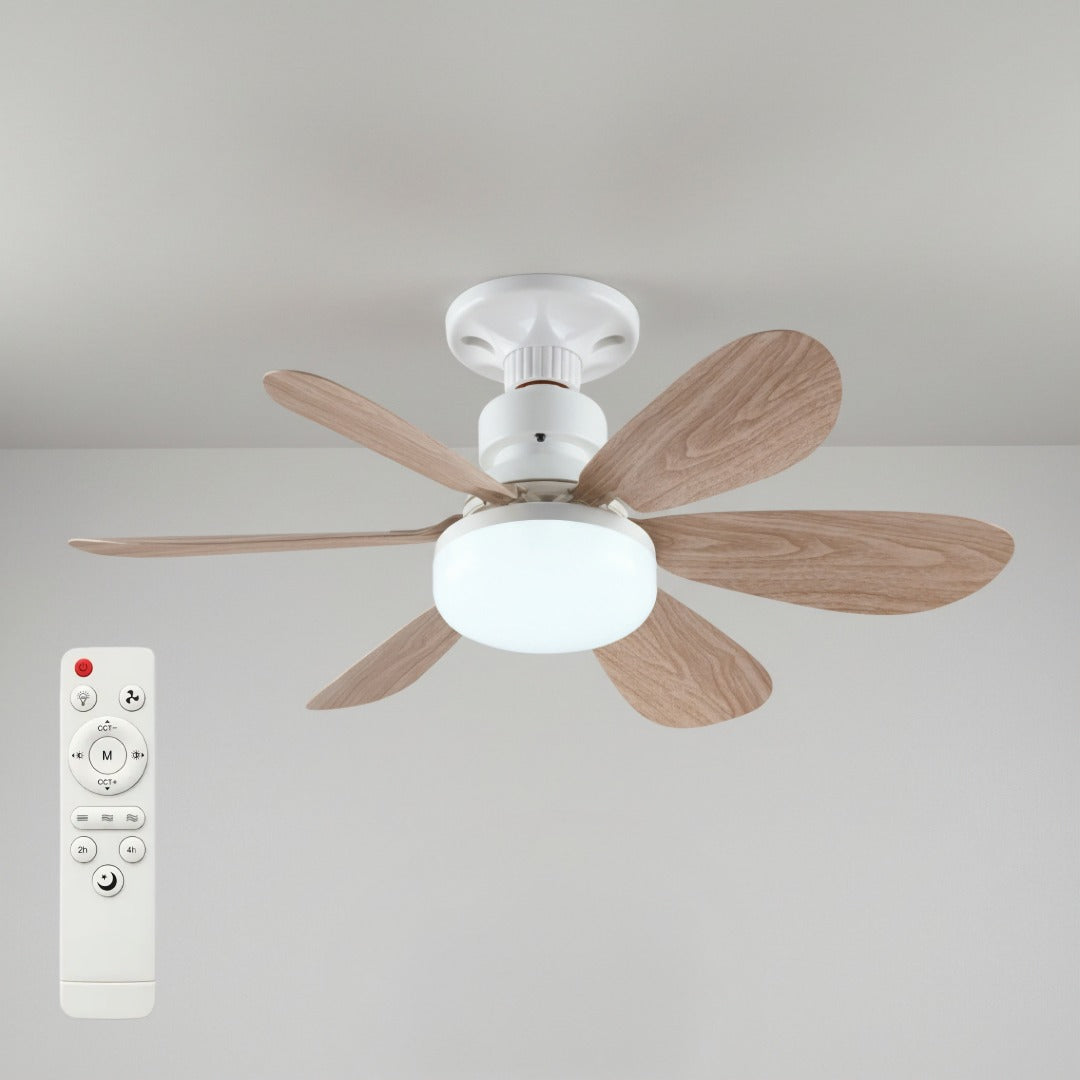 OCS - Plufon Plafondventilator Met LED Verlichting En Afstandsbediening - dimbaar & ultrastil 0