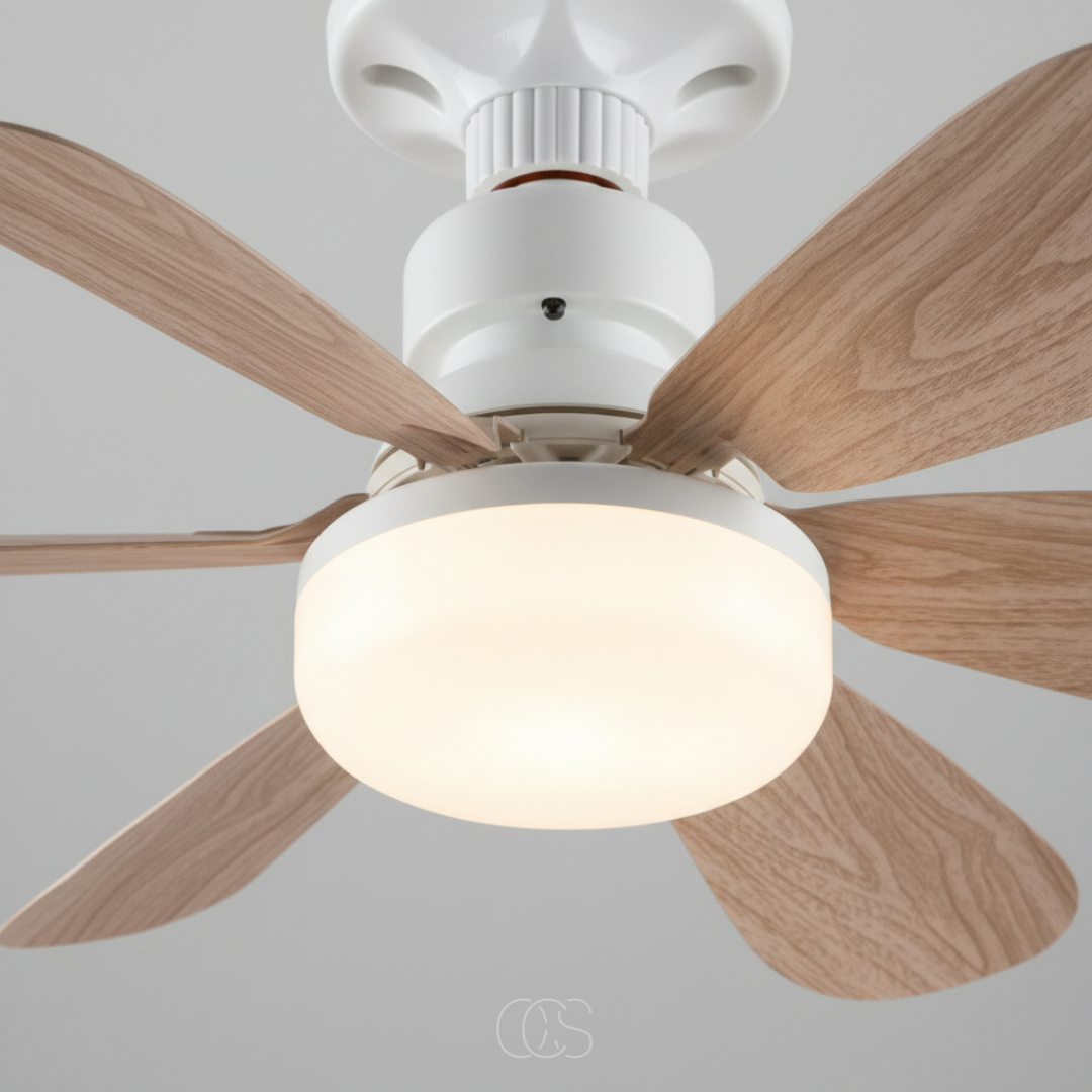 OCS - Plufon Plafondventilator Met LED Verlichting En Afstandsbediening - dimbaar & ultrastil 1