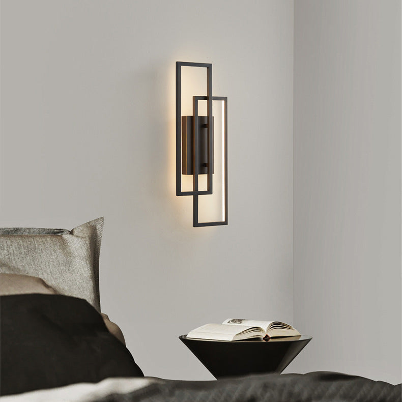 OCS - Rechthoekige Geometrische LED Wandlamp - Drie lichtkleuren in één lamp 1