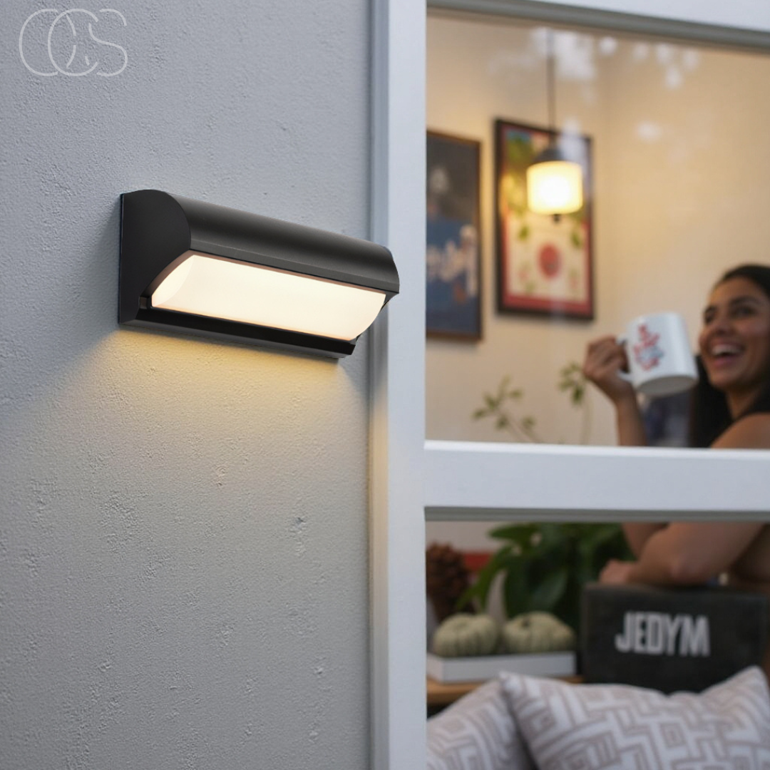OCS - Zwart LED Buiten Wandlicht 2