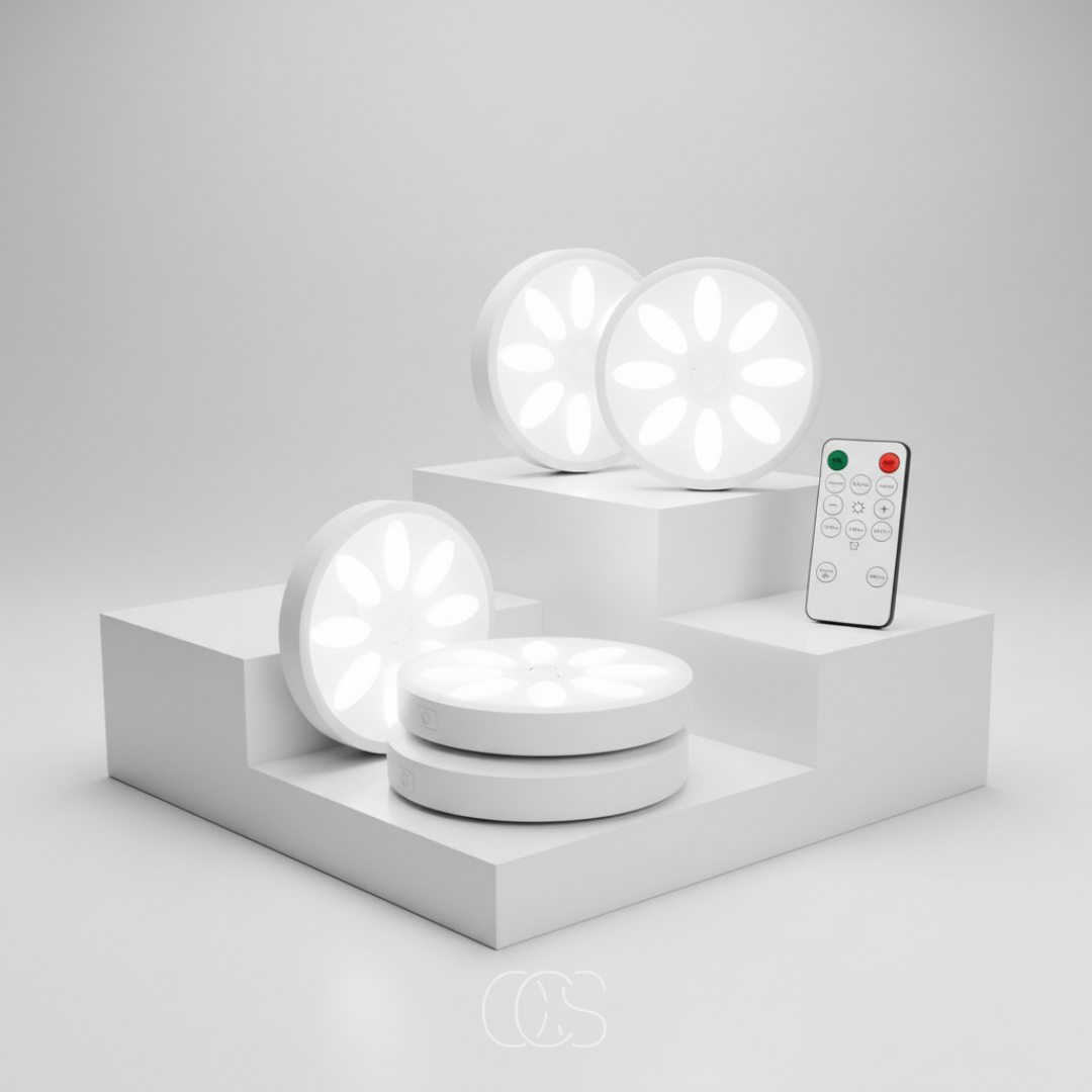 OCS – Draadloze LED Spotlamp met Bewegingssensor (set van 3) 0