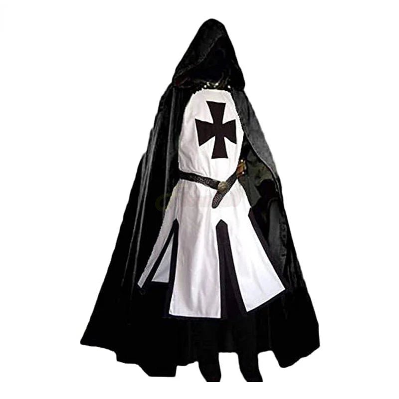 TEMPLARIA – Medieval Knight Templar Costume with Classic Cloak Vestragear