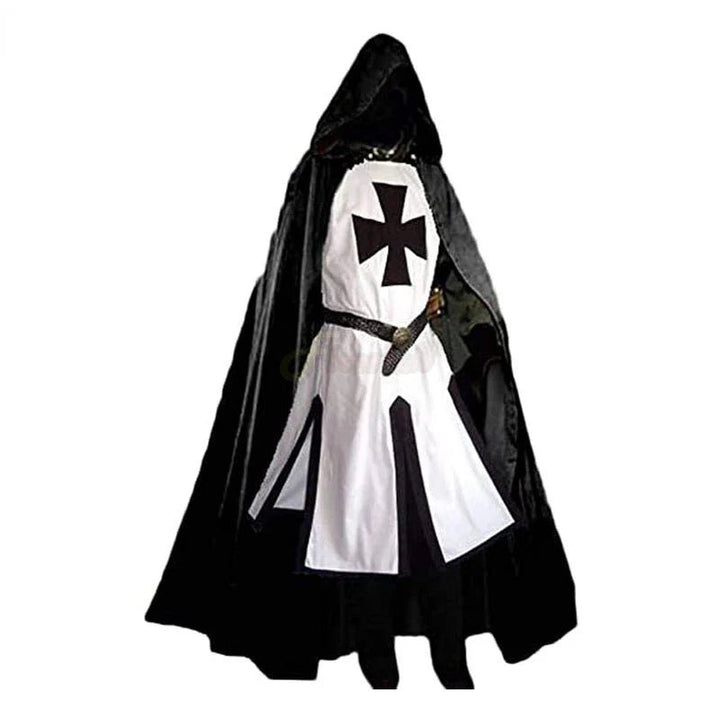 TEMPLARIA – Medieval Knight Templar Costume with Classic Cloak Vestragear