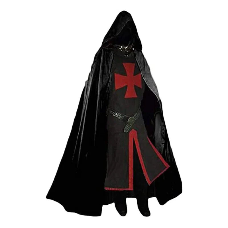 TEMPLARIA – Medieval Knight Templar Costume with Classic Cloak Vestragear