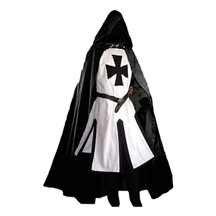 TEMPLARIA – Medieval Knight Templar Costume with Classic Cloak Vestragear