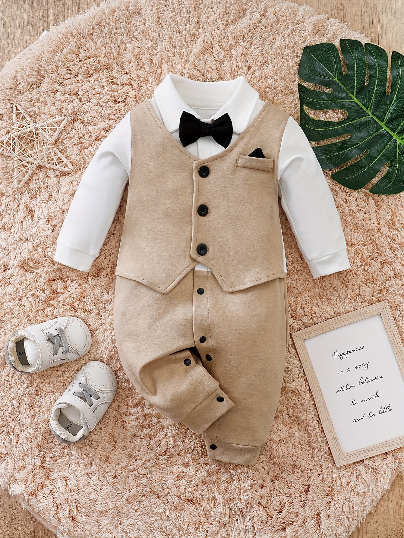 Oliver Gentleman Romper – Chique Babypak met Vlinderdas 0