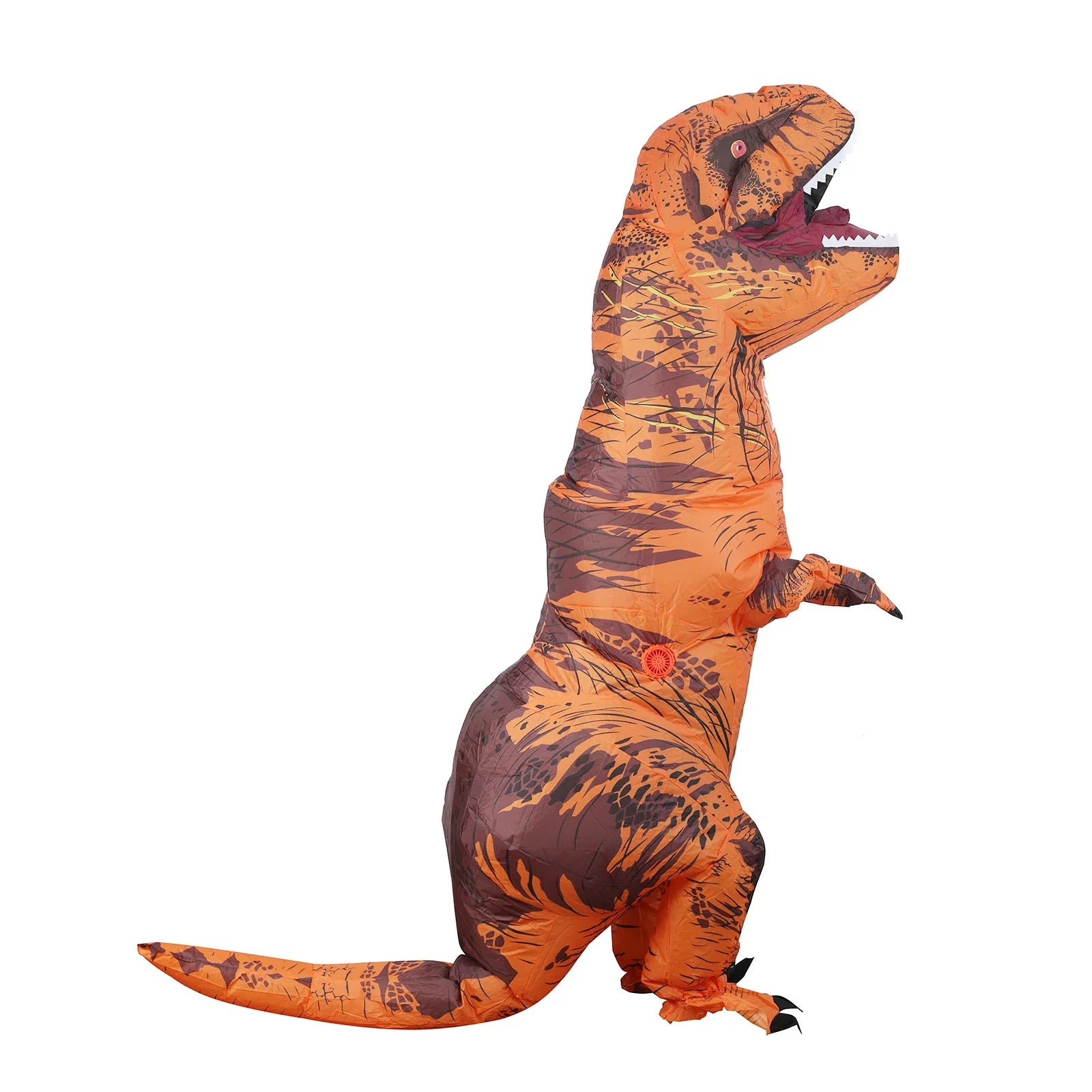 JurassicWave – Opblaasbaar T-Rex Kostuum Volwassenen – Snel Inflaterend Dino Pak