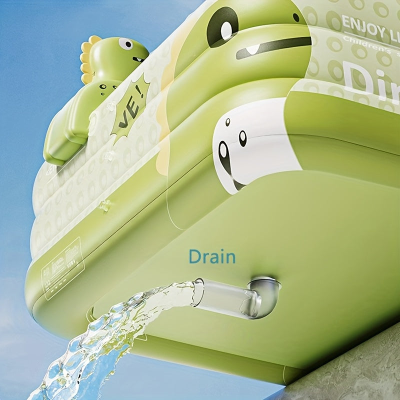 Opblaasbaar Kinderbadje met Zonnedak – Dino Design 150cm of 210cm | Sansoti 3