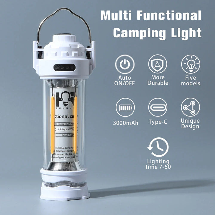NovaLight Linterna de camping – 3000mAh Regulable y resistente al agua – Lámpara exterior