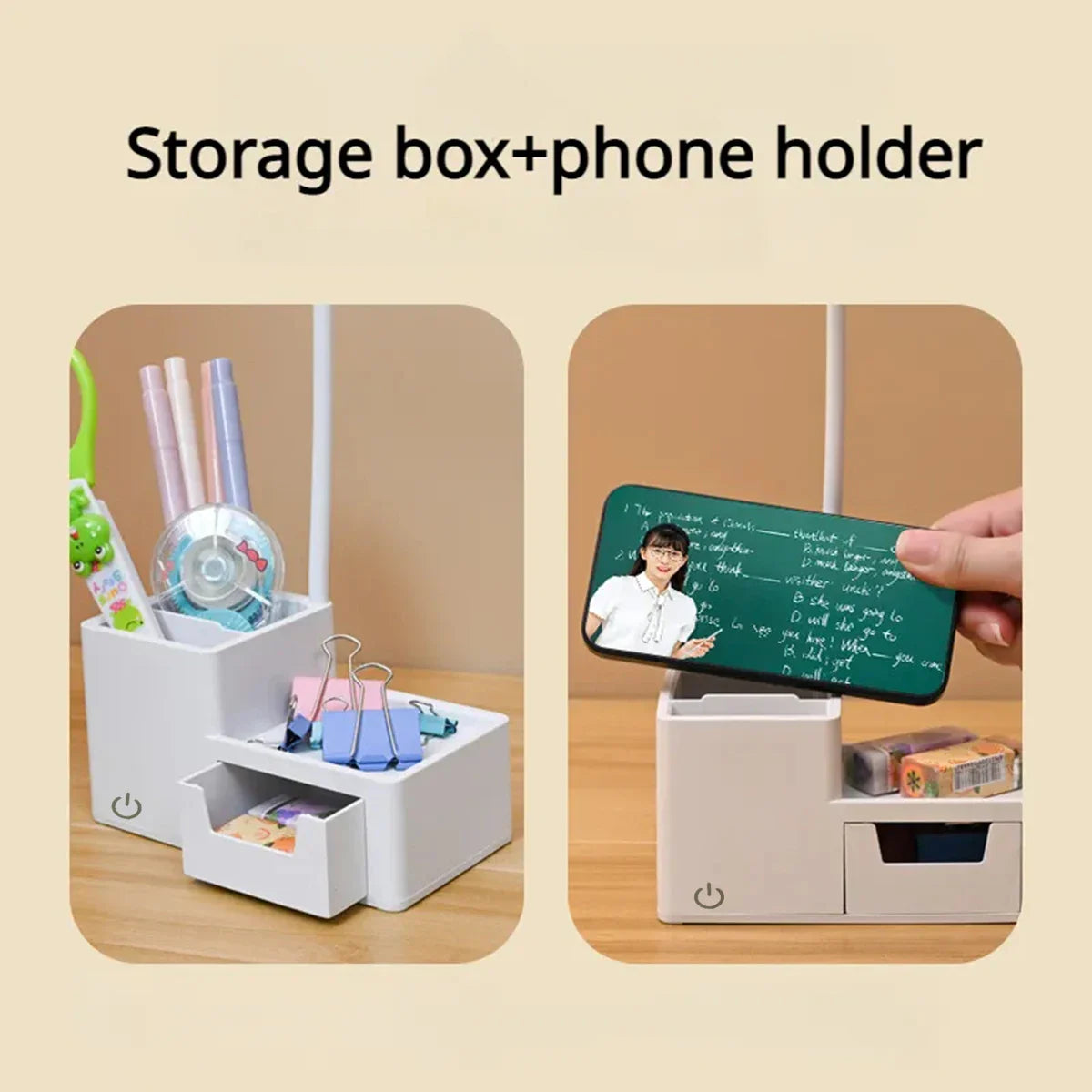 Brilora – Llum d'escriptori LED plegable recarregable amb tacte i 3 nivells de regulació