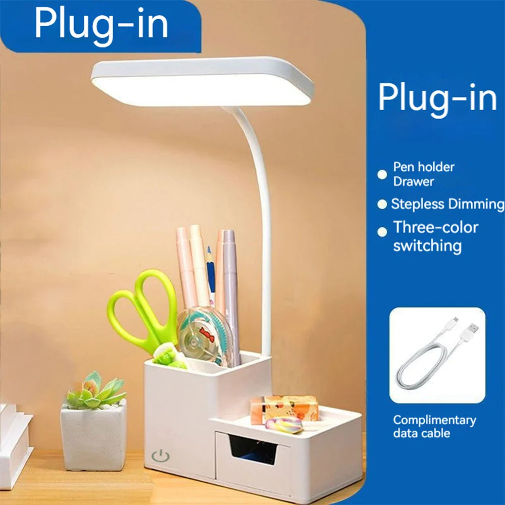 Brilora – Vouwbare LED bureaulamp oplaadbaar met touch &amp; 3 dimstanden
