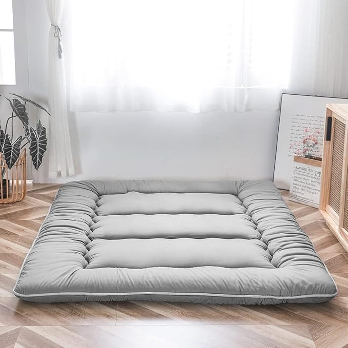 Opvouwbare Futon Matras 10cm Dik Japanse Vloermat Slaappad Logeerbed voor Volwassenen en Kinderen Comfort | Sansoti 11