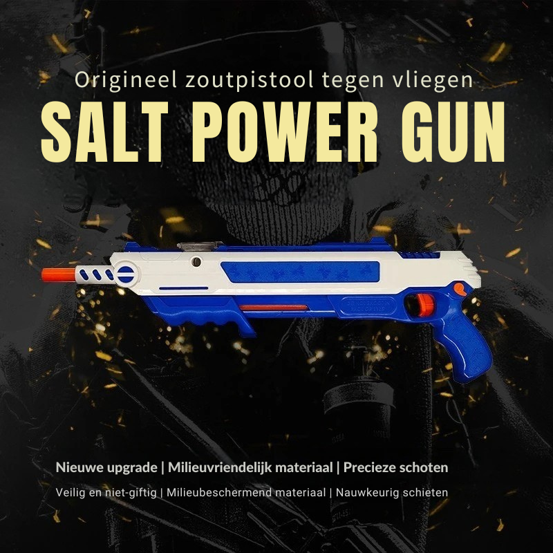 PestBlaster Zoutpistola com Laser – Manual &amp; Seguro Alcance de 5m