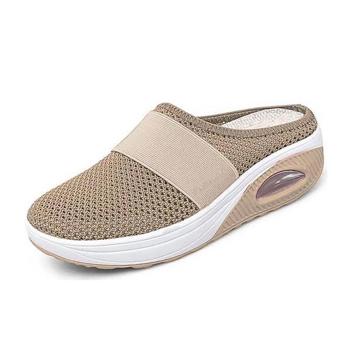 Orthopedische Pantoffels met Luchtkussen Ergonomische Instapschoenen Diabetesvoeten Ademend Mesh Extra Zacht Voetondersteuning Antislip Zool Dames Heren Indoor Outdoor Comfortschoenen | Sansoti 15