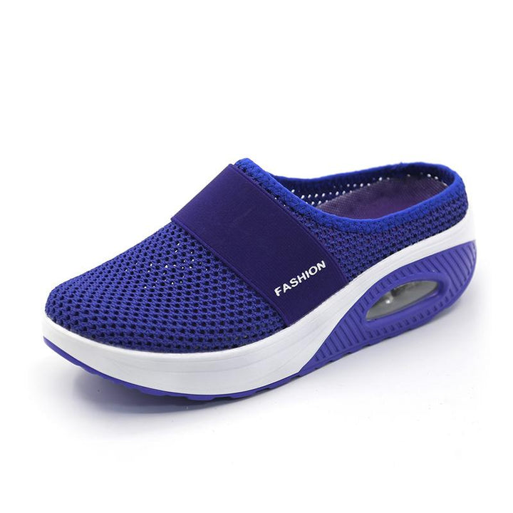 Orthopedische Pantoffels met Luchtkussen Ergonomische Instapschoenen Diabetesvoeten Ademend Mesh Extra Zacht Voetondersteuning Antislip Zool Dames Heren Indoor Outdoor Comfortschoenen | Sansoti 10