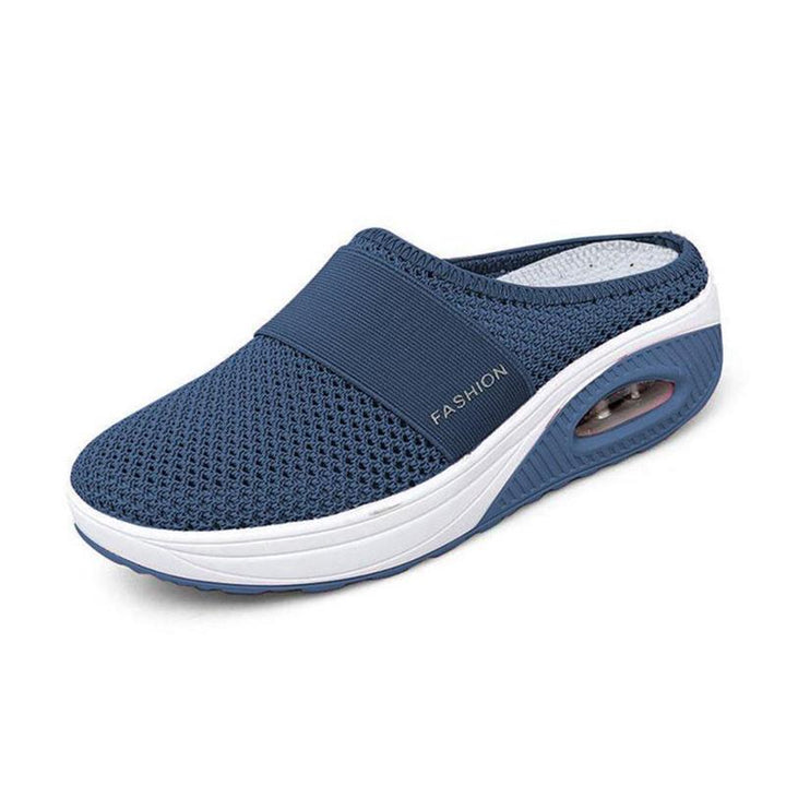 Orthopedische Pantoffels met Luchtkussen Ergonomische Instapschoenen Diabetesvoeten Ademend Mesh Extra Zacht Voetondersteuning Antislip Zool Dames Heren Indoor Outdoor Comfortschoenen | Sansoti 14
