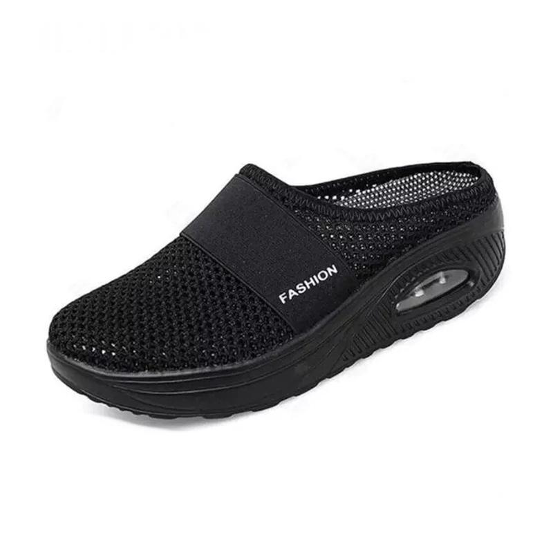 Orthopedische Pantoffels met Luchtkussen Ergonomische Instapschoenen Diabetesvoeten Ademend Mesh Extra Zacht Voetondersteuning Antislip Zool Dames Heren Indoor Outdoor Comfortschoenen | Sansoti 9