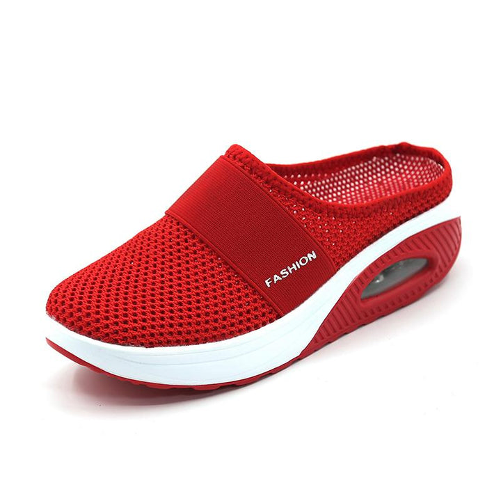 Orthopedische Pantoffels met Luchtkussen Ergonomische Instapschoenen Diabetesvoeten Ademend Mesh Extra Zacht Voetondersteuning Antislip Zool Dames Heren Indoor Outdoor Comfortschoenen | Sansoti 0