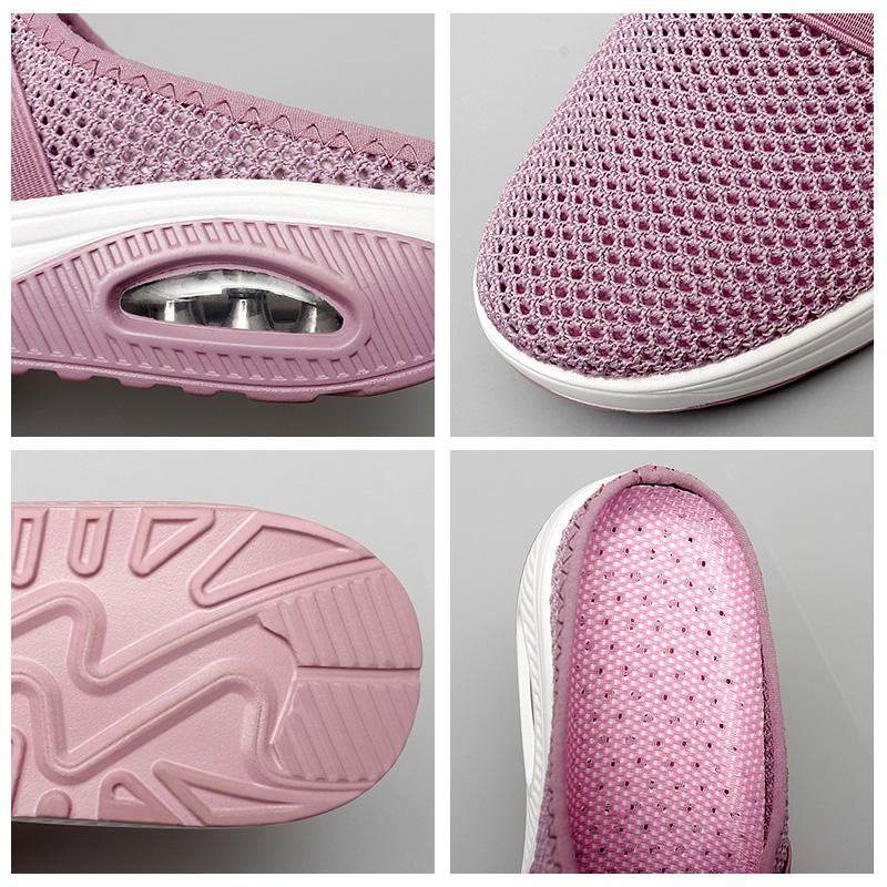 Orthopedische Pantoffels met Luchtkussen Ergonomische Instapschoenen Diabetesvoeten Ademend Mesh Extra Zacht Voetondersteuning Antislip Zool Dames Heren Indoor Outdoor Comfortschoenen | Sansoti 8
