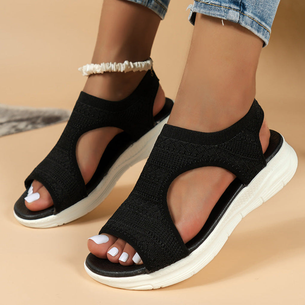 Orthopedische sport sandalen met gewatteerd breiwerk 0