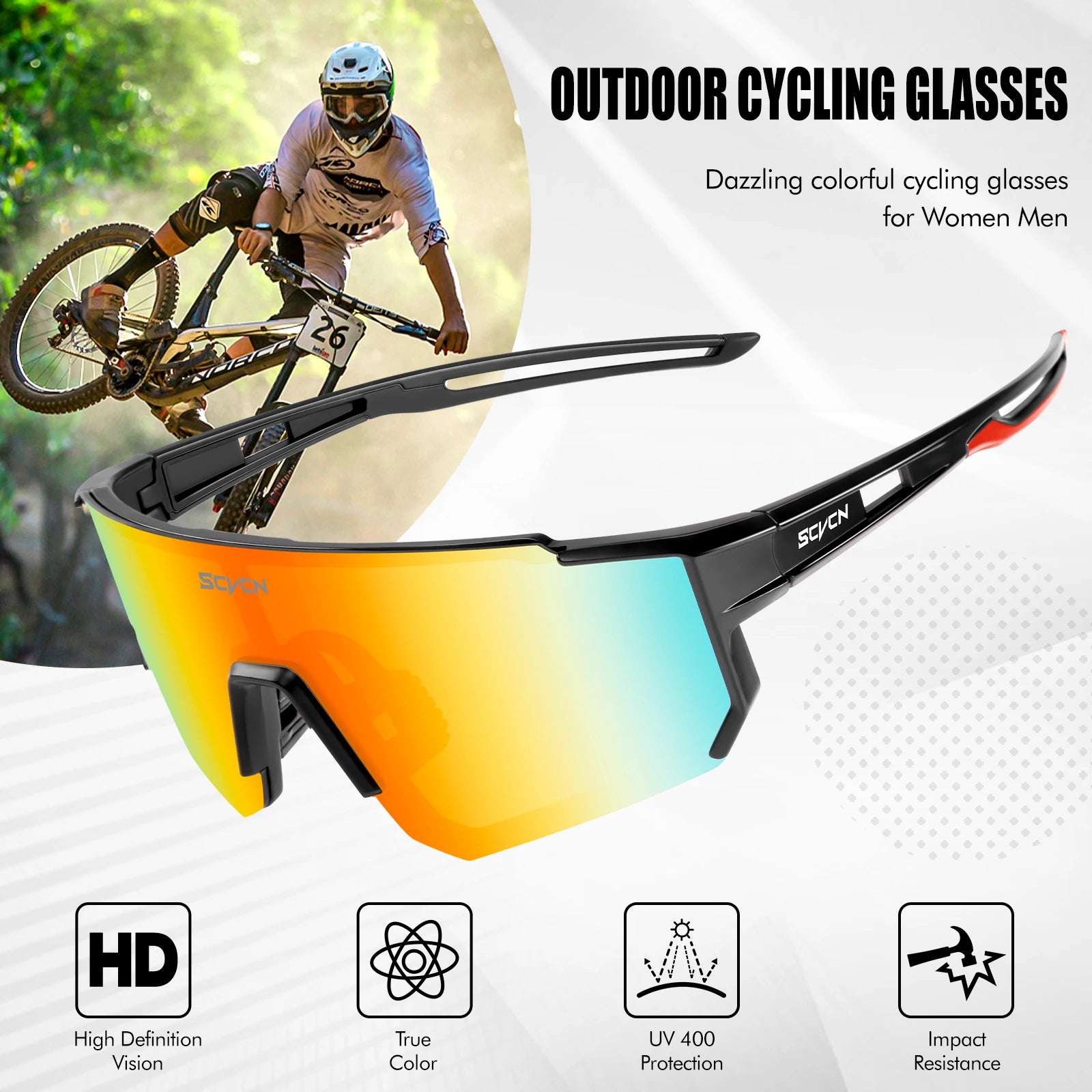 Outdoor Zonnebril Dames met UV400 Bescherming voor Fietsen en Wandelen 2