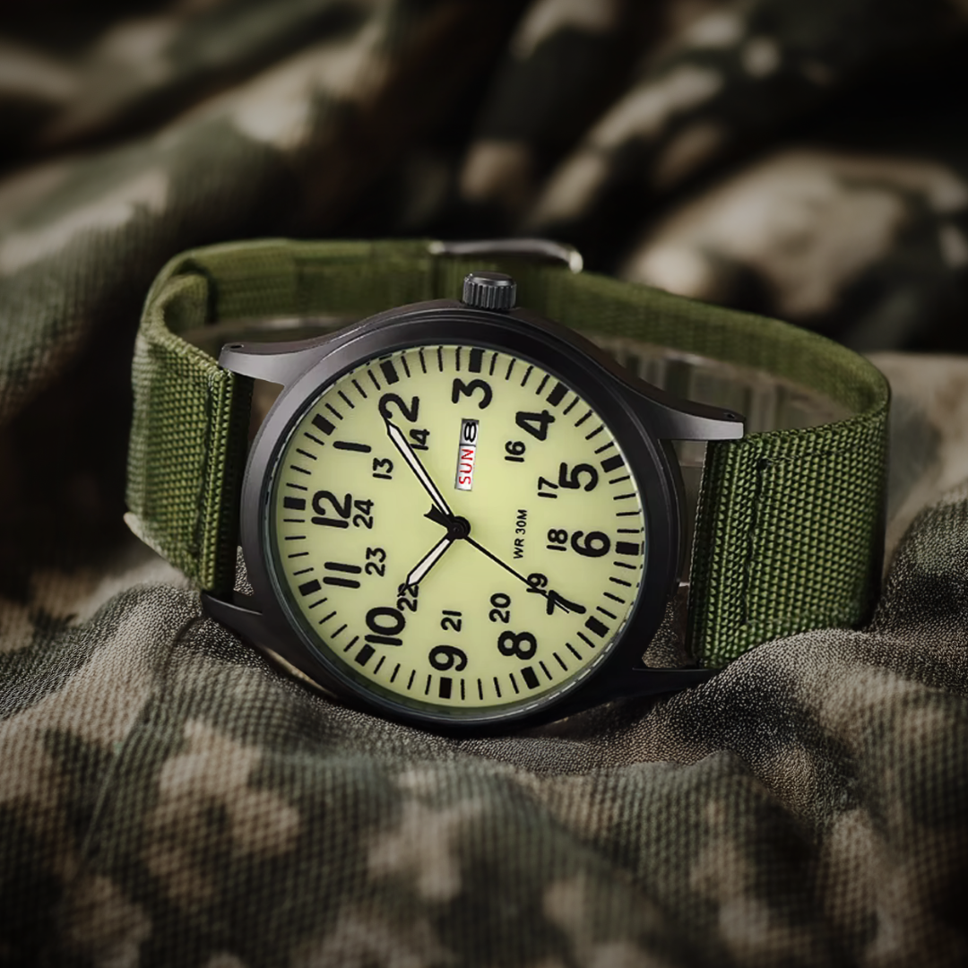 Valdor – Reloj de hombre para exteriores 100m resistente al agua y cristal de zafiro resistente a los arañazos