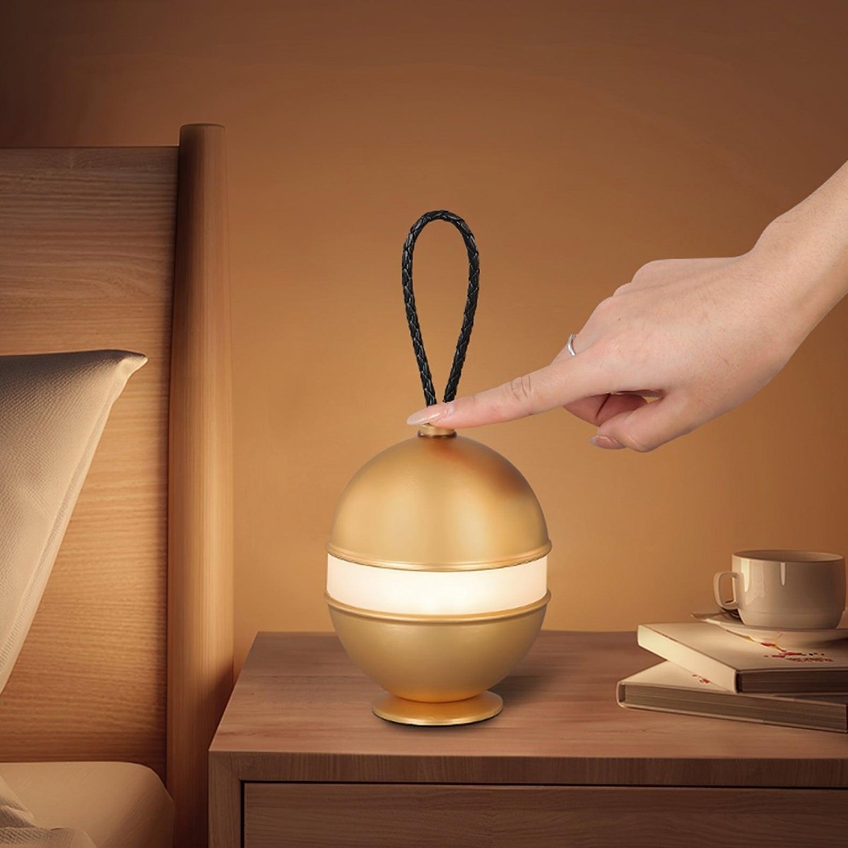 PERLORA – Oplaadbare draadloze touch tafellamp voor een moderne en elegante huisdecoratie 3