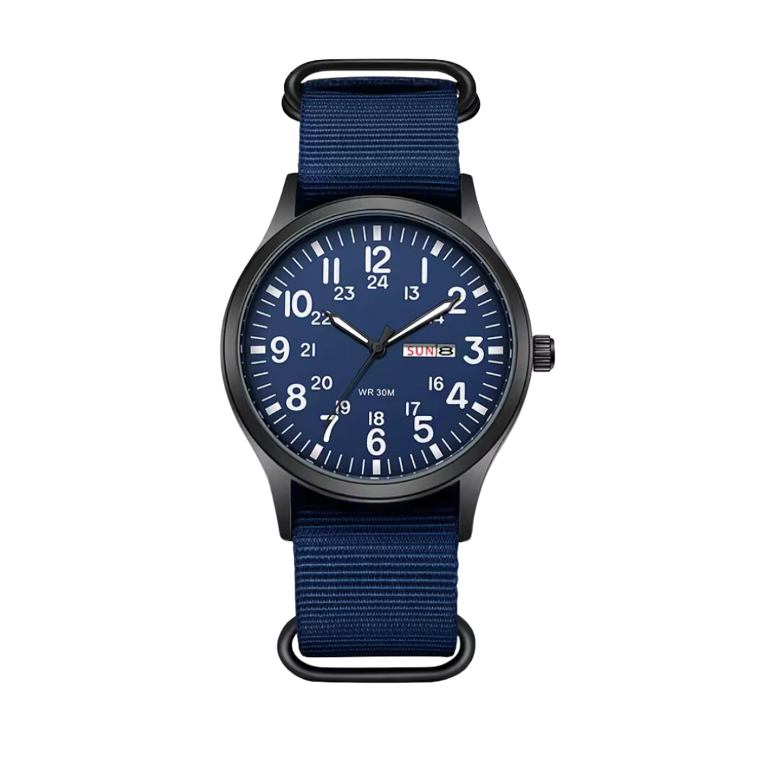Valdor – Reloj de hombre para exteriores 100m resistente al agua y cristal de zafiro resistente a los arañazos