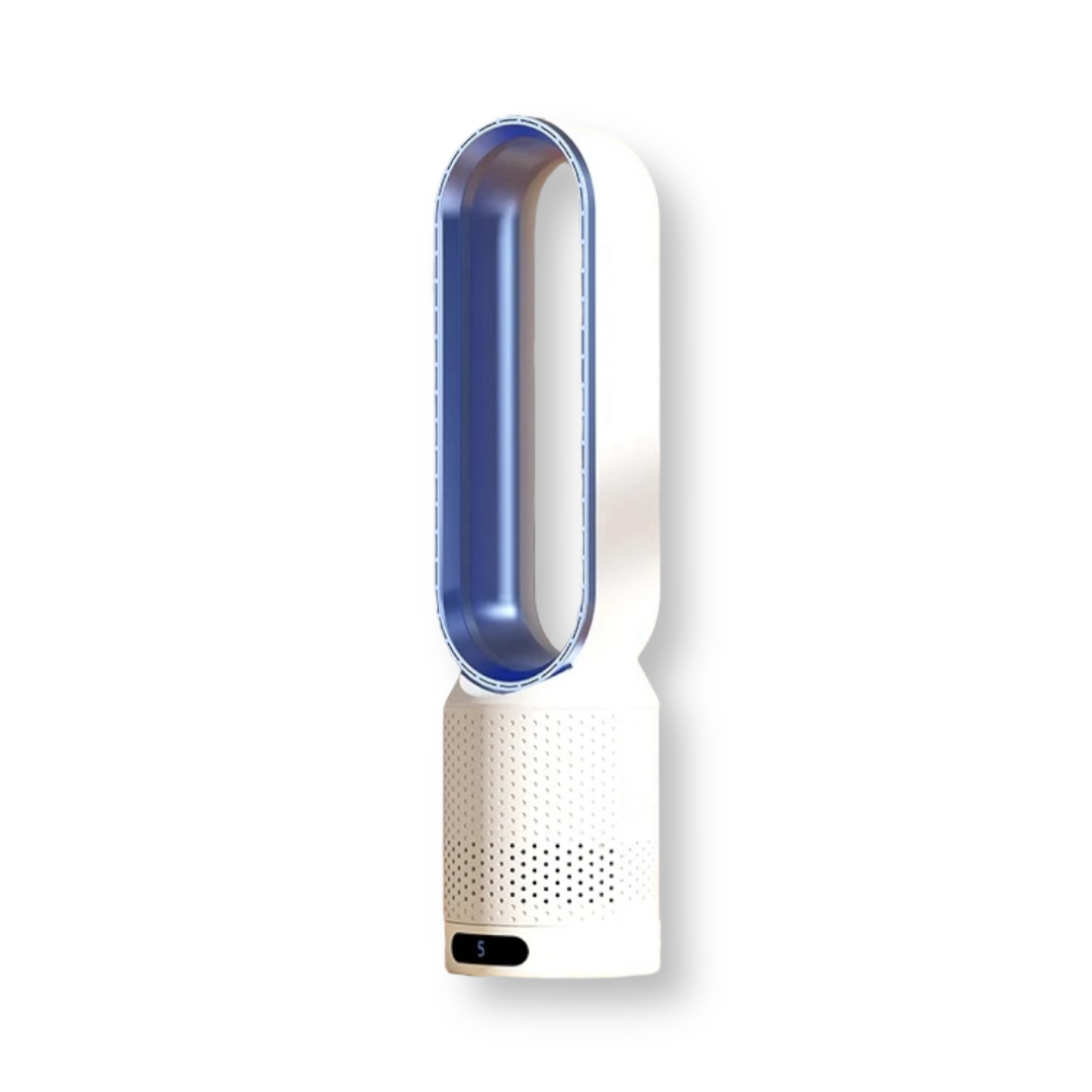 AirPure 3-in-1 Luftkühler mit Luftfilter, Oszillation & LED-Touch – Bladlos, leise & modern Devako.ch