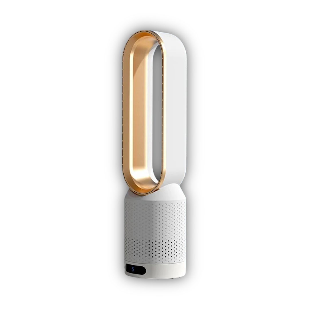 AirPure 3-in-1 Luftkühler mit Luftfilter, Oszillation & LED-Touch – Bladlos, leise & modern Devako.ch