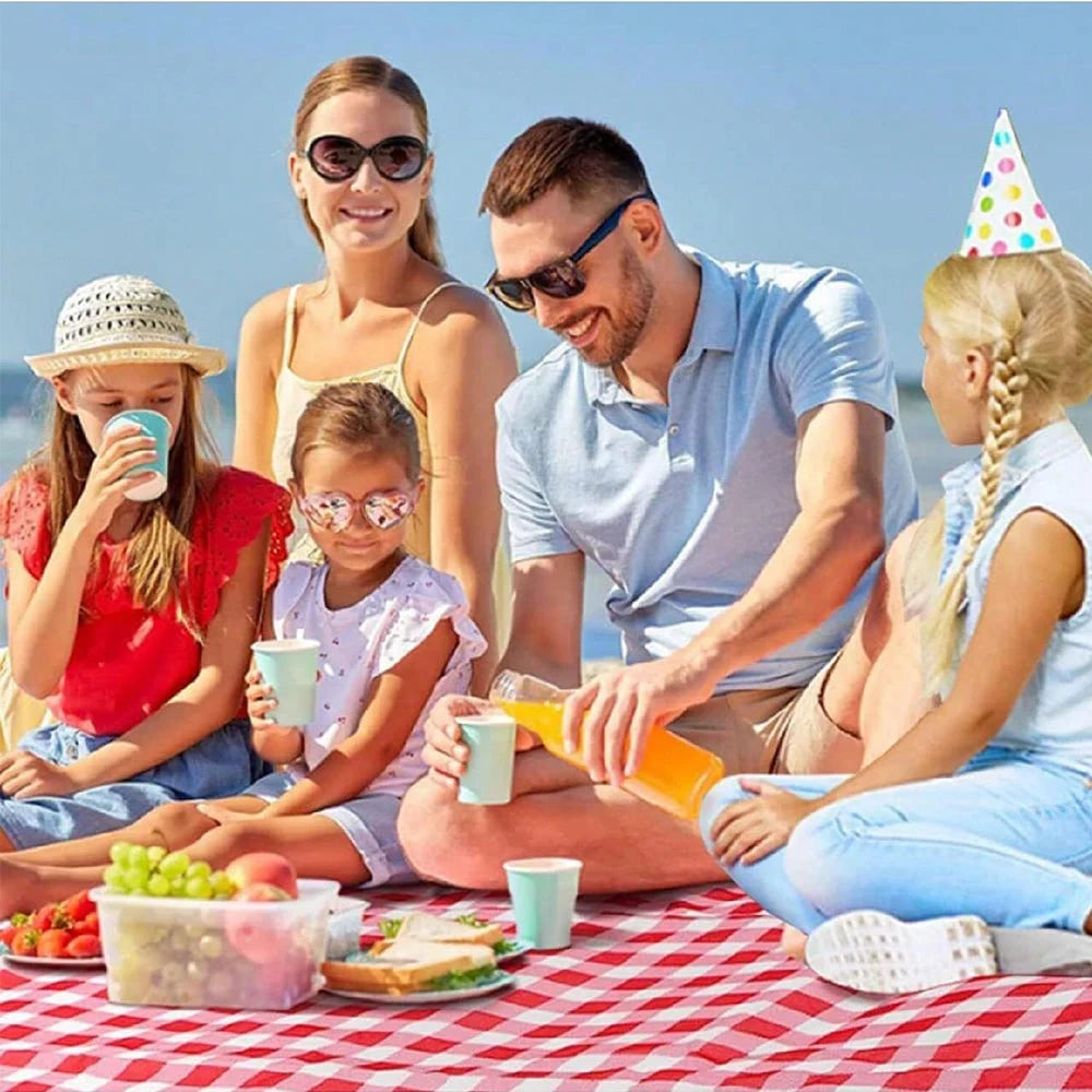 Picknick Deken 140x190 cm Waterdicht en Lichtgewicht met Handvat voor Buitengebruik 2